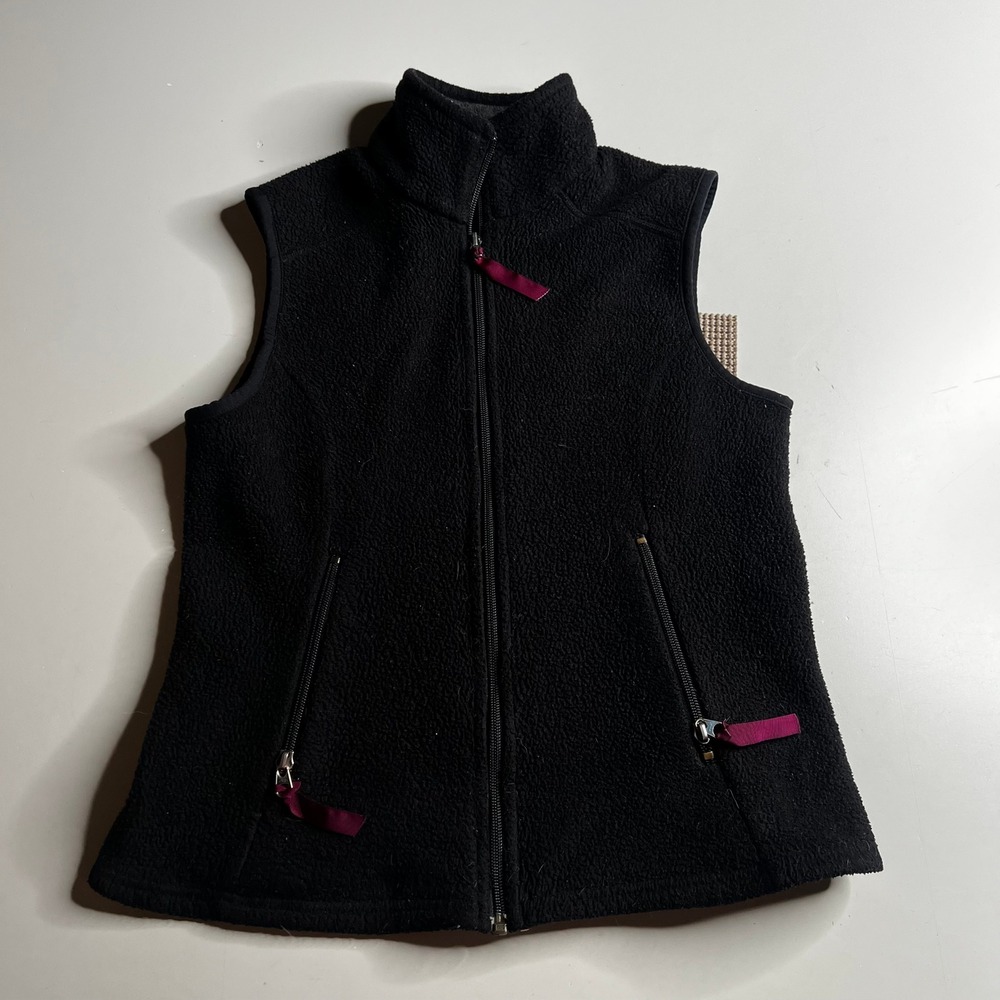Patagonia Synchilla Fleece Vest Womens Small Black Full‎ Zip 25163 F4